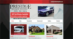 Desktop Screenshot of prestigewindowtintingcolorado.com