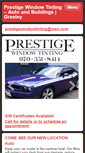 Mobile Screenshot of prestigewindowtintingcolorado.com